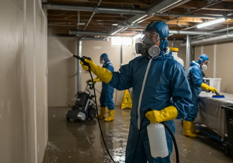 Basement Sanitization and Antimicrobial Treatment process in Freeport, TX